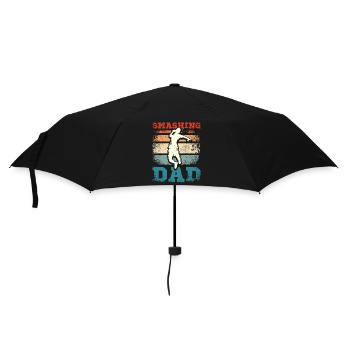 Fête des pères Smashing badminton papa - Parapluie standard - noir - Devant