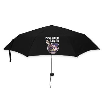 Ramen Geschenk Japanische Nudelsuppe Ramen - Regenschirm (klein) - Schwarz - Vorne