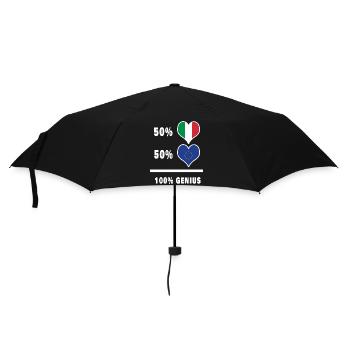 Europe et Italie 100% drapeaux fantastiques - Parapluie standard - noir - Devant