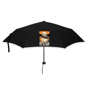 Le bateau à moteur amusant est plus amusant à mettre que de tirer - Parapluie standard - noir - Devant