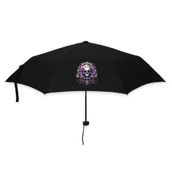 Crâne Crâne Crânes Crâne Squelette - Parapluie standard - noir - Devant