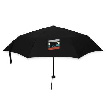 Bear Retro - Umbrella (small) - black - Front