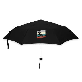 Kangourou Rétro - Parapluie standard - noir - Devant