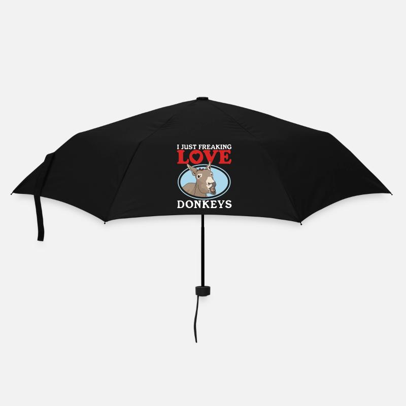 Âne propriétaire âne âne amoureux cadeau d’âne - Parapluie standard - noir