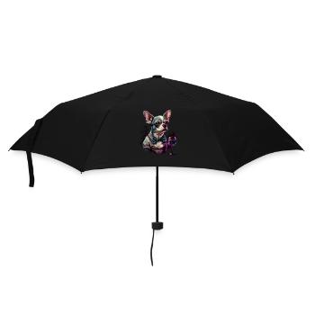 Chihuahua - France French Wine Cute Dog Souvenir - Umbrella (small) - black - Front