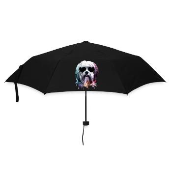 Malteser - Regenschirm (klein) - Schwarz - Vorne