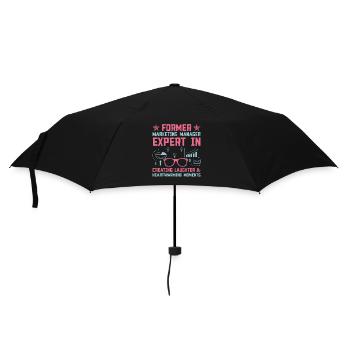 Pensionierte Oma Rentner Rentenvermarkter Marketi - Regenschirm (klein) - Schwarz - Vorne