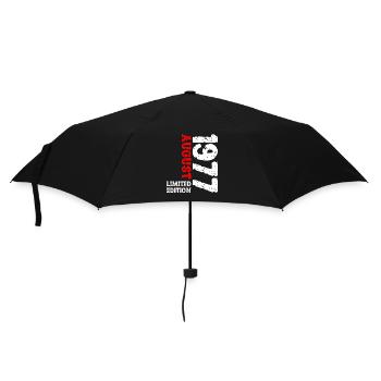1977 August Limited Edition 46. Geburtstag Outfit - Regenschirm (klein) - Schwarz - Vorne