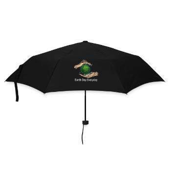 Earth Day Everyday Environmental Awareness - Umbrella (small) - black - Front