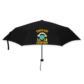 Earth Day Everyday Environmental Awareness - Umbrella (small) - black - Front