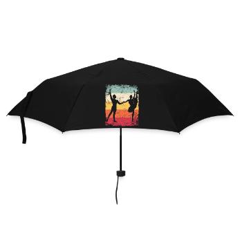 Ballet Dance Couple Vintage Ballerina - Umbrella (small) - black - Front