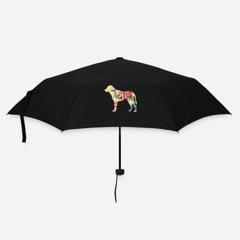 Kangal Schäferhund Hunderasse Floral - Regenschirm (klein) - Schwarz