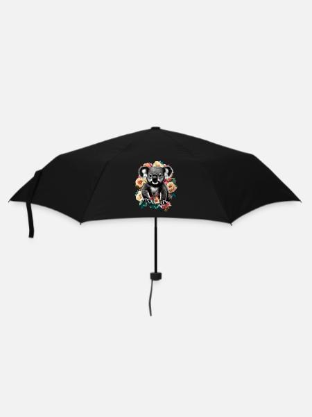 Koala - Regenschirm (klein) - Schwarz