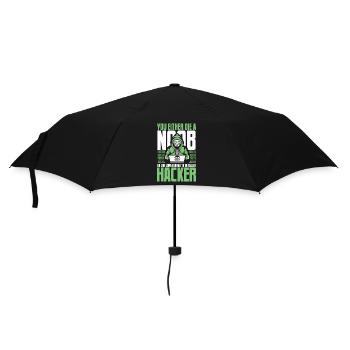 Vivre assez longtemps pour être appelé renifleur de hacker - Parapluie standard - noir - Devant