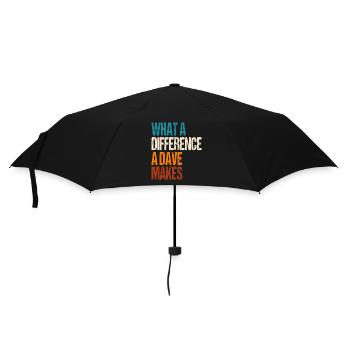 What A Difference A Dave Makes - Umbrella (small) - black - Front