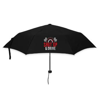 Shut Up & Drive Slor Cars Gift Idea - Umbrella (small) - black - Front