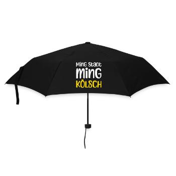 Ming Stadt Ming Kölsch Kölle Kölner Karneval Köln - Regenschirm (klein) - Schwarz - Vorne