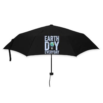 Earth Day Everyday Environmental Awareness - Umbrella (small) - black - Front