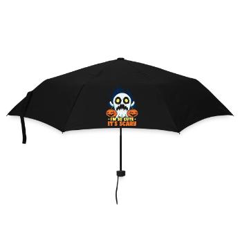 I'm So Cute It's Scary Halloween Funny Ghost Kids - Umbrella (small) - black - Front