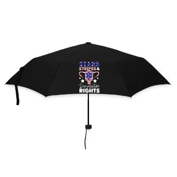 Étoiles féministes du drapeau américain - Parapluie standard - noir - Devant