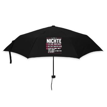 Nichte - Regenschirm (klein) - Schwarz - Vorne