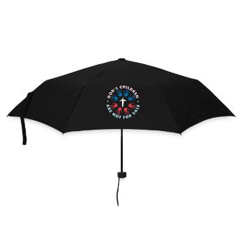 Gottes Kinder sind nicht käuflich - Regenschirm (klein) - Schwarz - Vorne