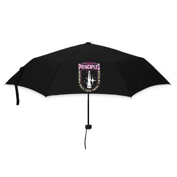 Pilates Principles Concentration Breath Meditation - Umbrella (small) - black - Front