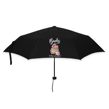 Les livres parce que la réalité est surestimée - Parapluie standard - noir - Devant