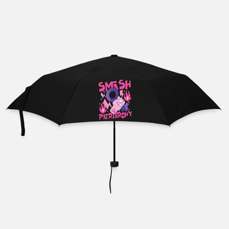 Feminist Smash Patriarchy - Regenschirm (klein) - Schwarz