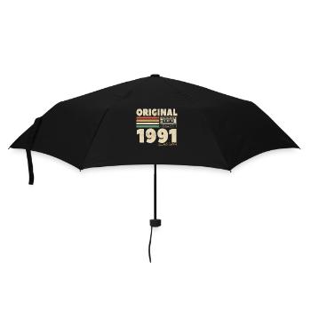 Vintage 1991 Gift - Umbrella (small) - black - Front