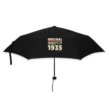 Vintage 1935 Geburtstagsgeschenk - Regenschirm (klein) - Schwarz - Vorne