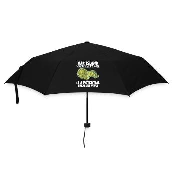 Oak Island / Treasure Hunting Oak Island Mystery - Regenschirm (klein) - Schwarz - Vorne