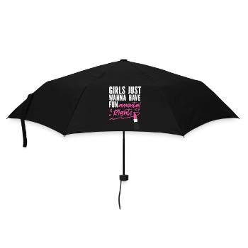 Feminist Lipstick Girls Just want to - Umbrella (small) - black - Front