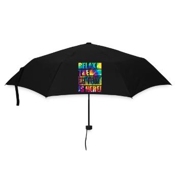 Flight Attendant Lustiger Spruch - Regenschirm (klein) - Schwarz - Vorne