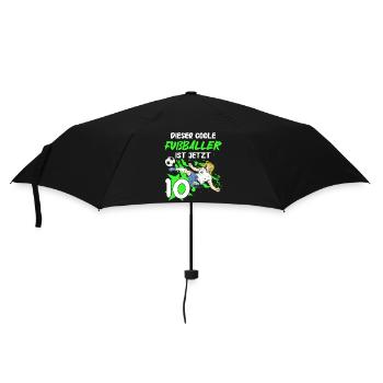 Geschenk 10 Jahre Geburtstagskind - Regenschirm (klein) - Schwarz - Vorne
