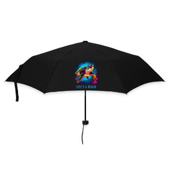 Life's a beach - Umbrella (small) - black - Front