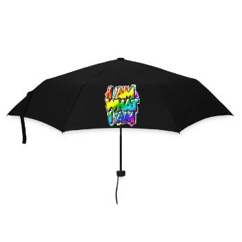 I am what I am - everything is normal, isn't it? - Umbrella (small) - black - Front