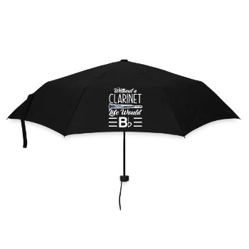 Clarinet Life Hobby Musician Clarinetist - Umbrella (small) - black - Front