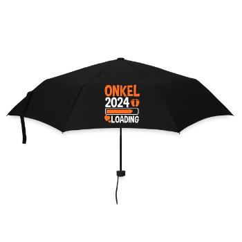 Werdender Onkel 2025 - Regenschirm (klein) - Schwarz - Vorne