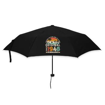 Vintage Original since 1948 - 75/76 years - Umbrella (small) - black - Front