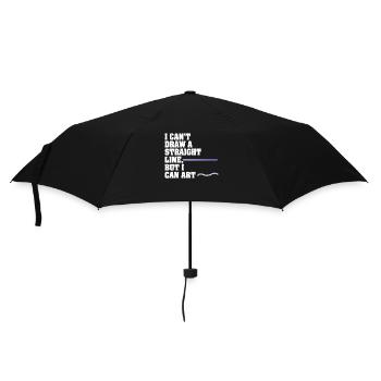 Je ne peux pas tracer une ligne droite mais je peux Art - Parapluie standard - noir - Devant