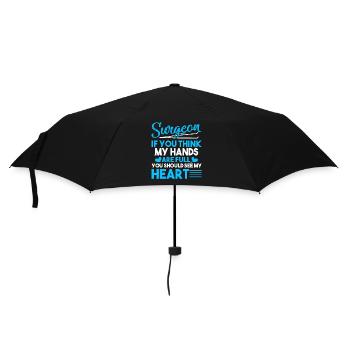 Surgeon Surgeon Full Heart - Umbrella (small) - black - Front