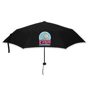 Aquarium Aquaristics Aquarist Grandma Gift - Umbrella (small) - black - Front