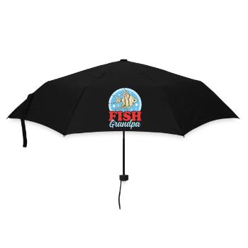 Aquarium Aquaristics Aquarist Grandpa Gift - Umbrella (small) - black - Front