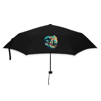 Chihuahua | Cool Surf-ing Surfer Board Ocean Funny - Umbrella (small) - black - Front