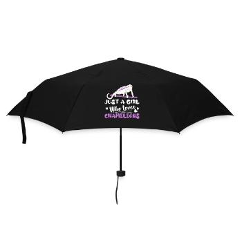 Just A Girl Who Loves Chameleons Lizard Lover Rept - Umbrella (small) - black - Front