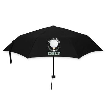 Facilement distrait par le golf - Parapluie standard - noir - Devant