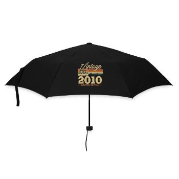 Cadeau d’anniversaire vintage 2010 - Parapluie standard - noir - Devant