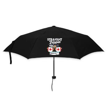 Straight Trippin' Canada Vacation Tour Travel - Regenschirm (klein) - Schwarz - Vorne