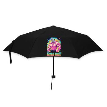 Gym Council Bodybuilding Weight Training Fun Fitness - Umbrella (small) - black - Front